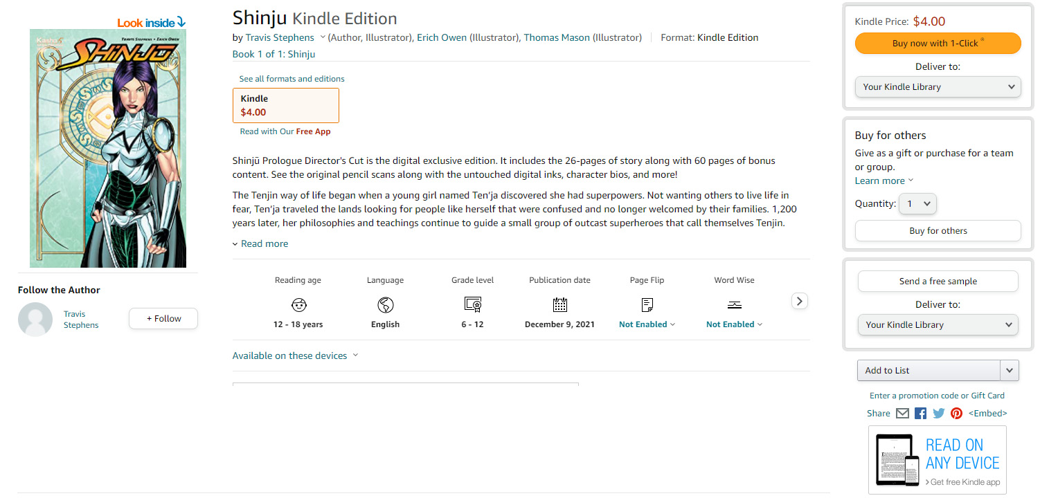 Shinju Prologue Amazon Listing